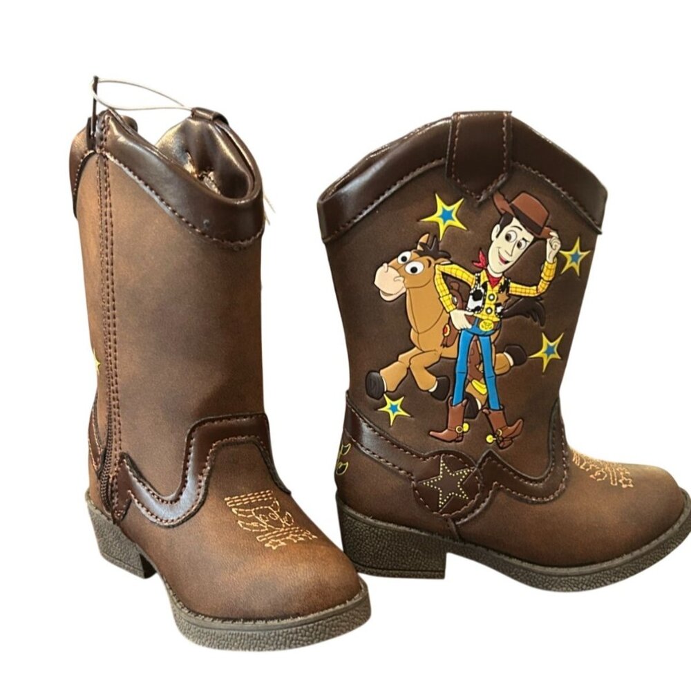 New in Box Toddler Toy Story Pull-on Boots - Brown 5T MSRP: $29.99